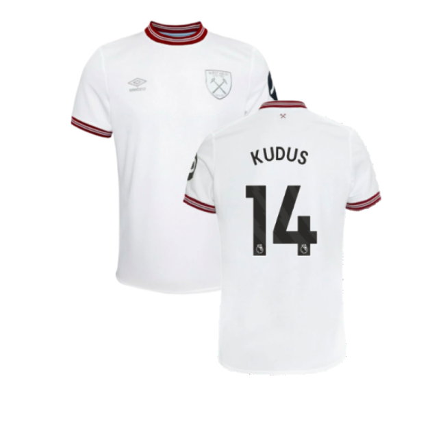 2023-2024 West Ham United Away Shirt (Kids) (Kudus 14)-SoccerKits Hub | Buy Soccer Jerseys Online